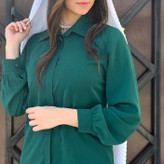 شومیز زنانه دکمه مخفی جنس الیزه مصری