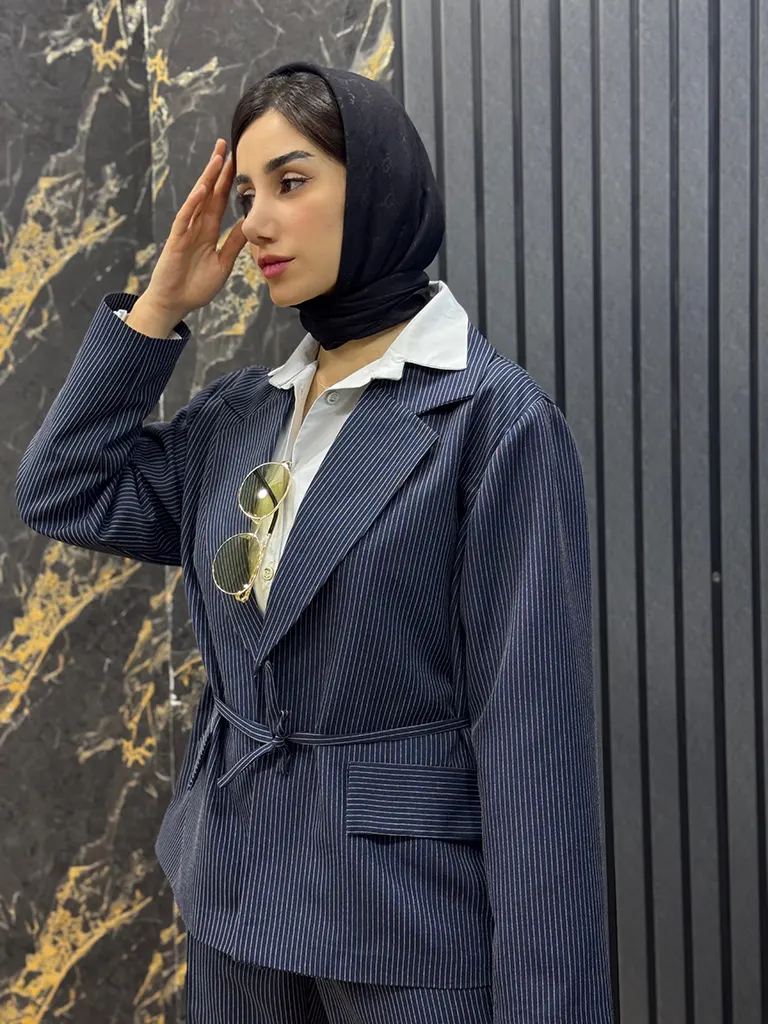 کت شلوار دیپلمات زنانه اورسایز جنس فاستونی