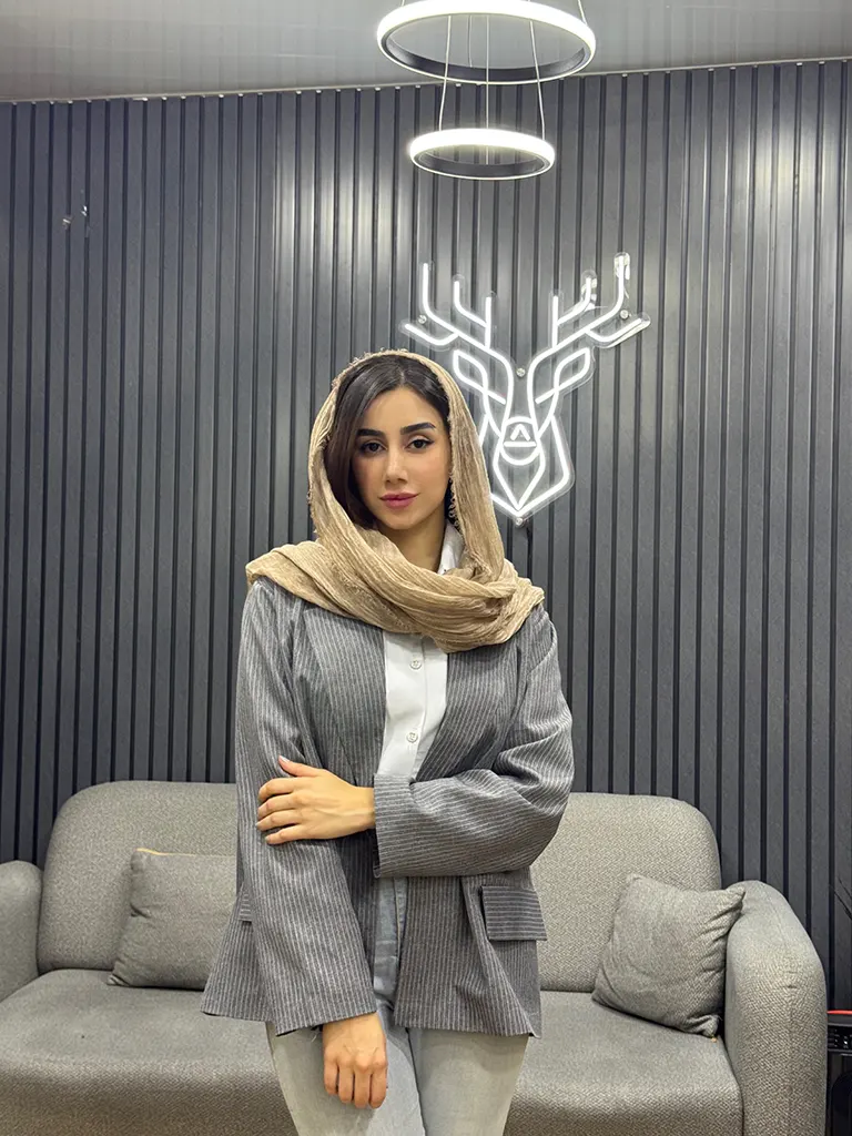 کت شلوار دیپلمات زنانه اورسایز جنس فاستونی