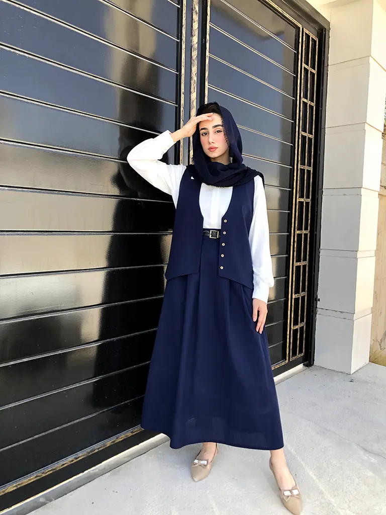 جلیقه دامن زنانه لینن