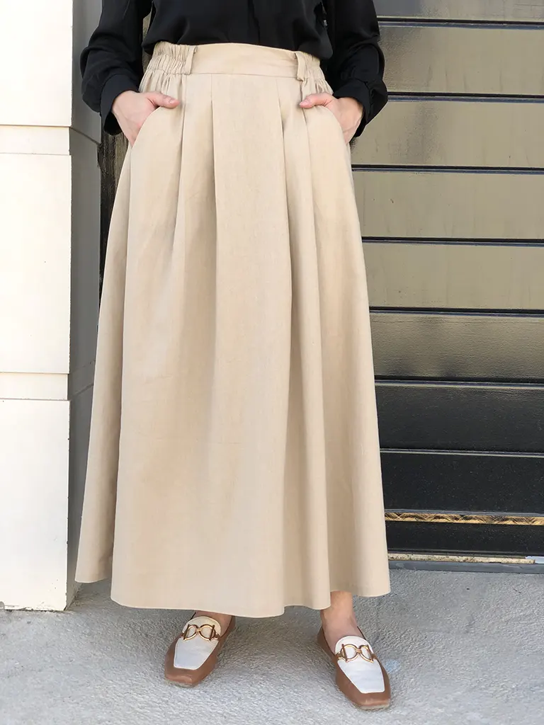 جلیقه دامن زنانه لینن