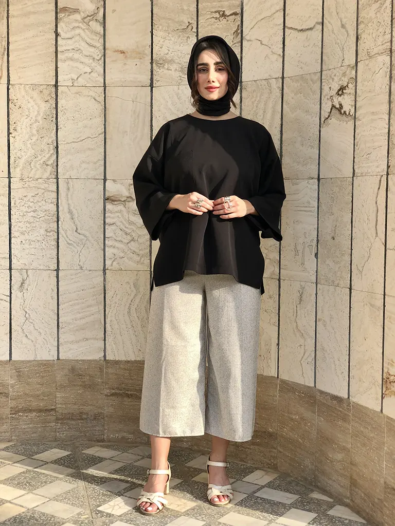 شومیز زنانه هیبا کرپ مازراتی