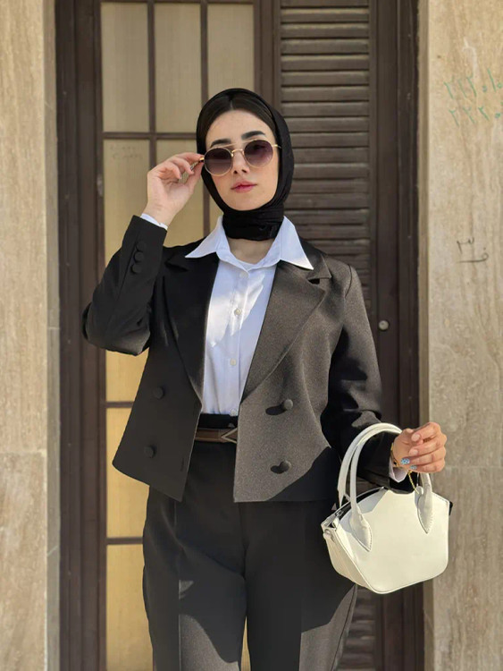 کراپ کت زنانه مازراتی