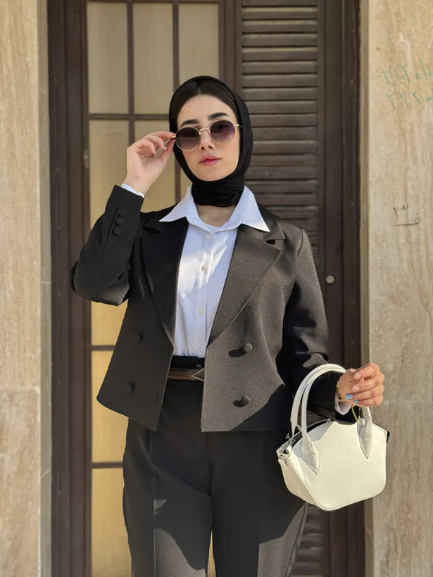 کراپ کت زنانه مازراتی - نمای کامل
