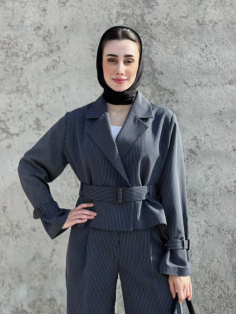 ست ترنچ کت و شلوار بگ دیپلمات صورمه ای