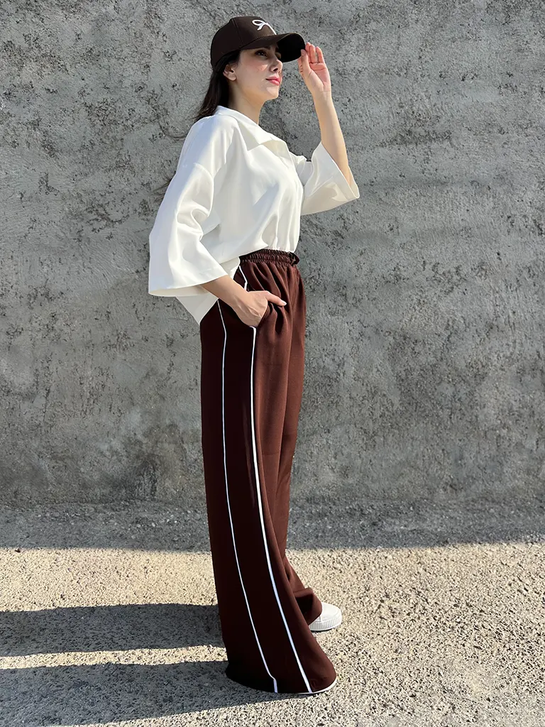 شلوار زنانه بگ اسپرت شکلاتی