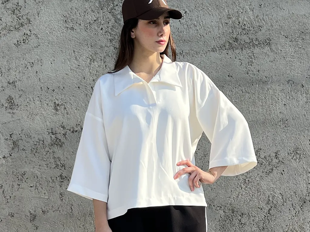 تیشرت باکسی سفید