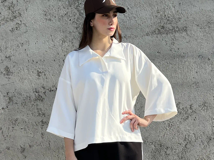 تیشرت باکسی سفید