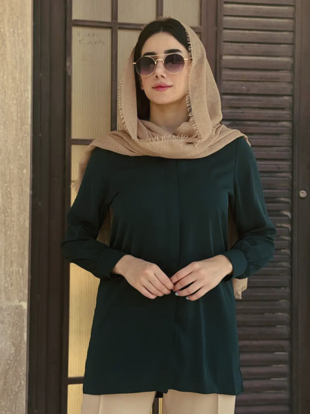 شومیز زنانه سبز زمردی