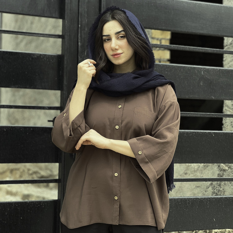 شومیز زنانه پری مودال آستین سه ربع