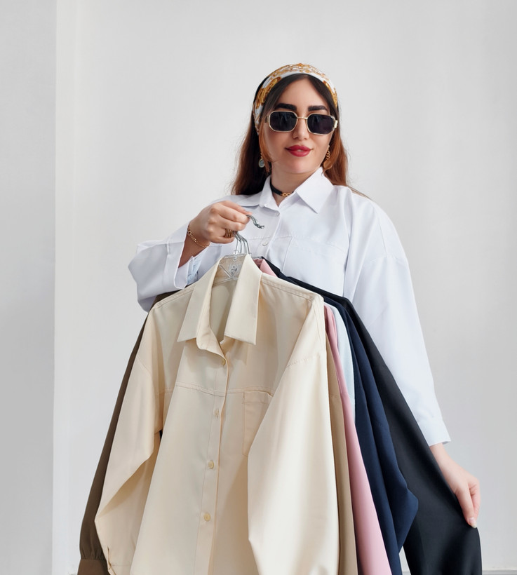 کراپ شومیز زنانه کرپ دوشین (تترون خارجی)
