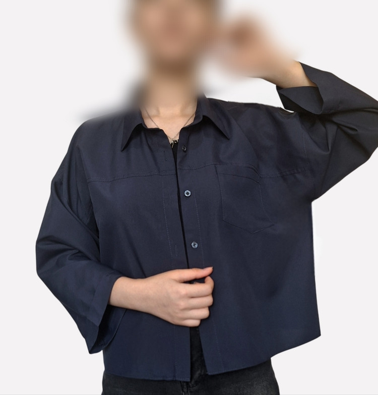 کراپ شومیز زنانه کرپ دوشین (تترون خارجی)
